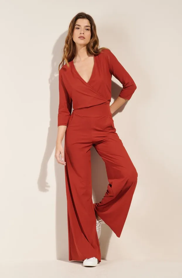 Pain De Sucre Jumpsuit Women Carin Brick Red Brick