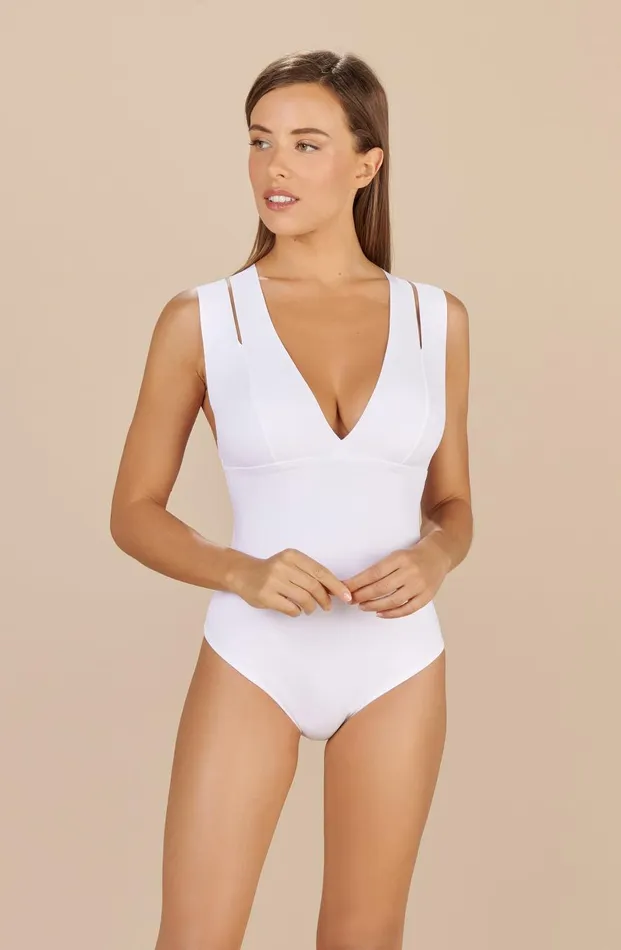 Pain De Sucre Onepiece Swimsuits Women Resli White
