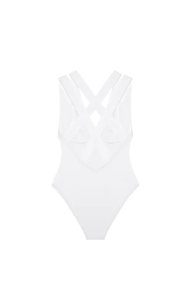 Pain De Sucre Onepiece Swimsuits Women Resli White