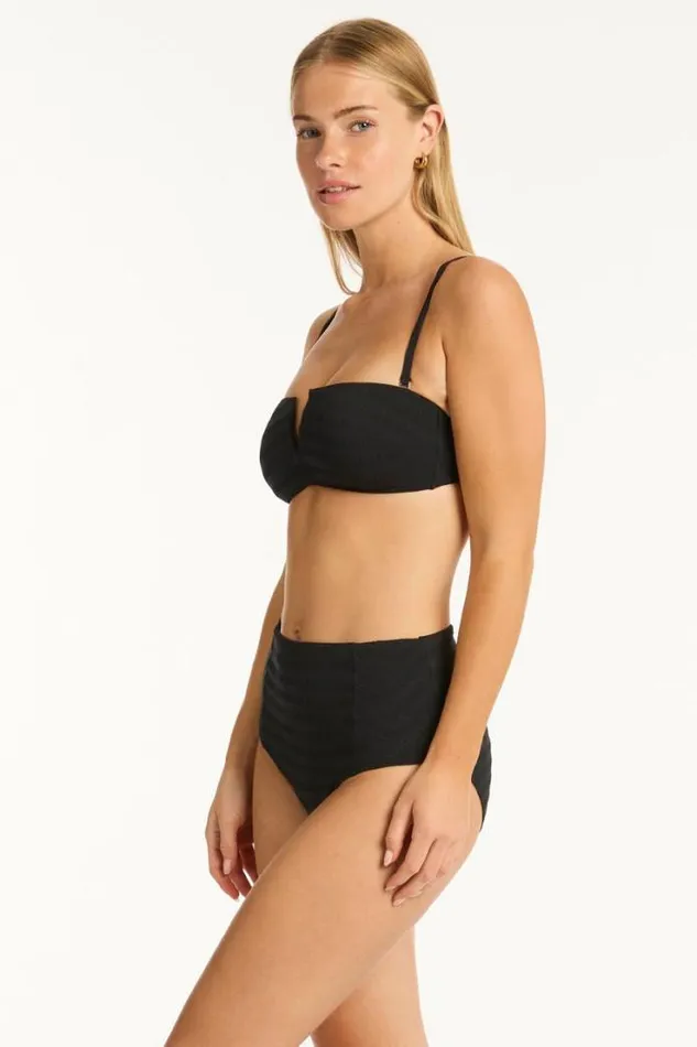 Palisades V Bandeau Palisades Black Women Sea Level Tops