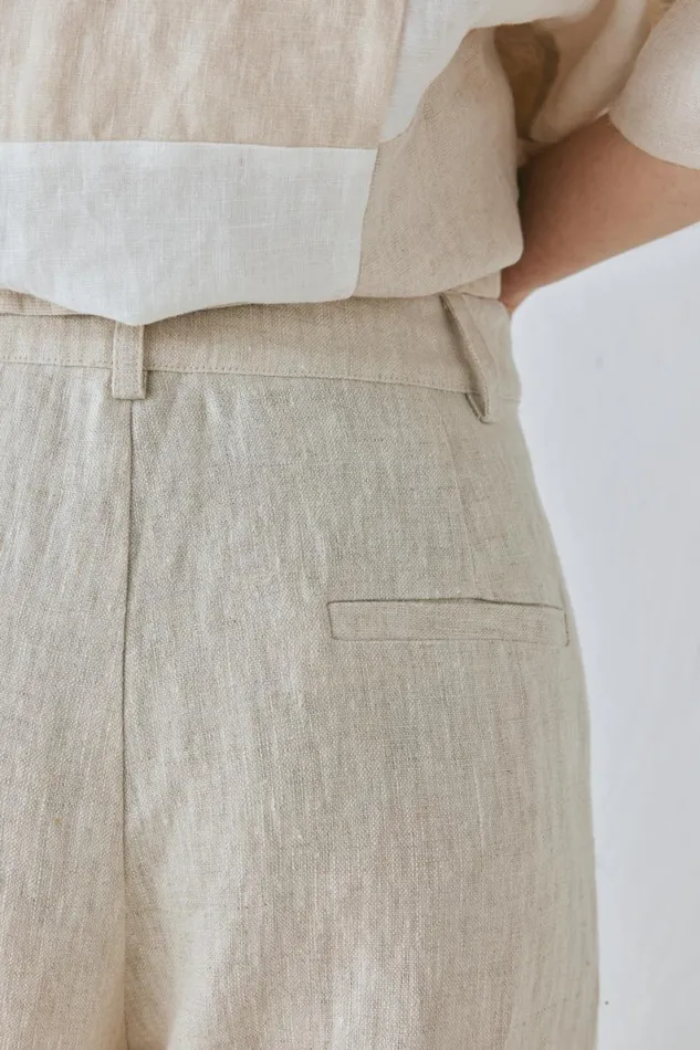 Pants Women VRG GRL Goldie Linen Pants Oatmeal Pants Women VRG GRL Goldie Linen Pants Oatmeal
