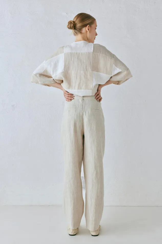 Pants Women VRG GRL Goldie Linen Pants Oatmeal Pants Women VRG GRL Goldie Linen Pants Oatmeal