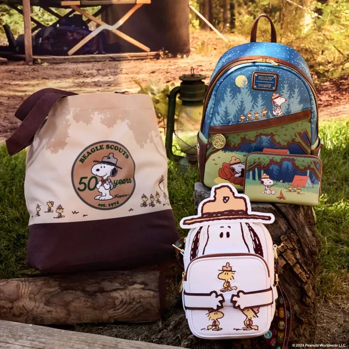 Peanuts 50th Anniversary Snoopy039s Beagle Scouts Crossbuddies Cosplay Crossbody Bag With Coin Bag Unisex Loungefly Bags and Wallets Peanuts 50th Anniversary Snoopy039s Beagle Scouts Crossbuddies Cosplay Crossbody Bag With Coin Bag Unisex Loungefly Bags and Wallets