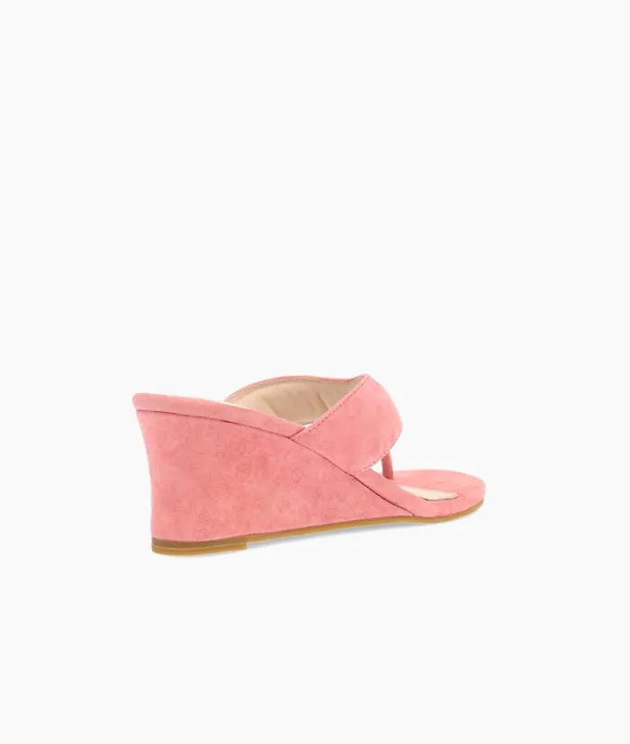 Pelle Moda Abi Wedge 8211 Pink Flamingo Pink Kid Suede Women Sandals Pelle Moda Abi Wedge 8211 Pink Flamingo Pink Kid Suede Women Sandals