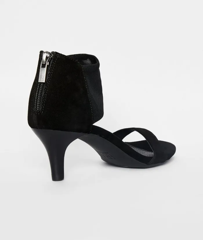 Pelle Moda Elvi Low Heel 8211 Black Black Kid SuedeStretch Mesh Women Low Heels Pelle Moda Elvi Low Heel 8211 Black Black Kid SuedeStretch Mesh Women Low Heels