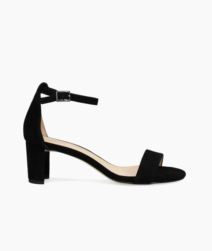 Pelle Moda Monroe Low Heel 8211 Black Black Kid Suede Women Low Heels