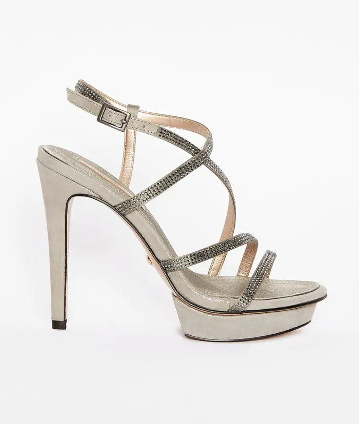 Pelle Moda Olya 2 Platform 8211 Pewter Pewter SatinShimmer Suede Women High Heels Pelle Moda Olya 2 Platform 8211 Pewter Pewter SatinShimmer Suede Women High Heels