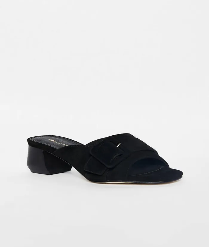 Pelle Moda Tala Slip On 8211 Black Black Kid Suede Women Low Heels Pelle Moda Tala Slip On 8211 Black Black Kid Suede Women Low Heels