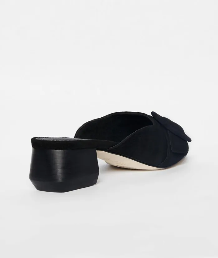 Pelle Moda Tala Slip On 8211 Black Black Kid Suede Women Low Heels Pelle Moda Tala Slip On 8211 Black Black Kid Suede Women Low Heels