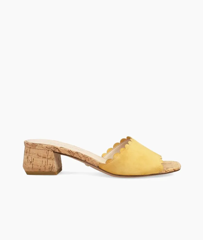 Pelle Moda Talma Slide 8211 Sundial Sundial Kid Suede Women Low Heels