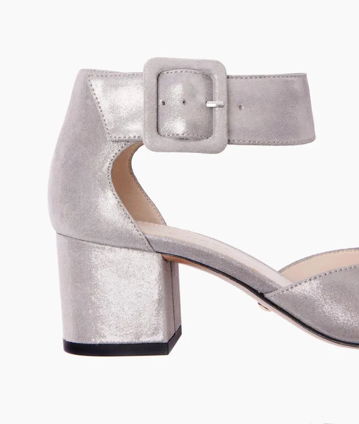 Pelle Moda Uliss Low Heel 8211 Pewter Pewter Shimmer Suede Women Low Heels Pelle Moda Uliss Low Heel 8211 Pewter Pewter Shimmer Suede Women Low Heels