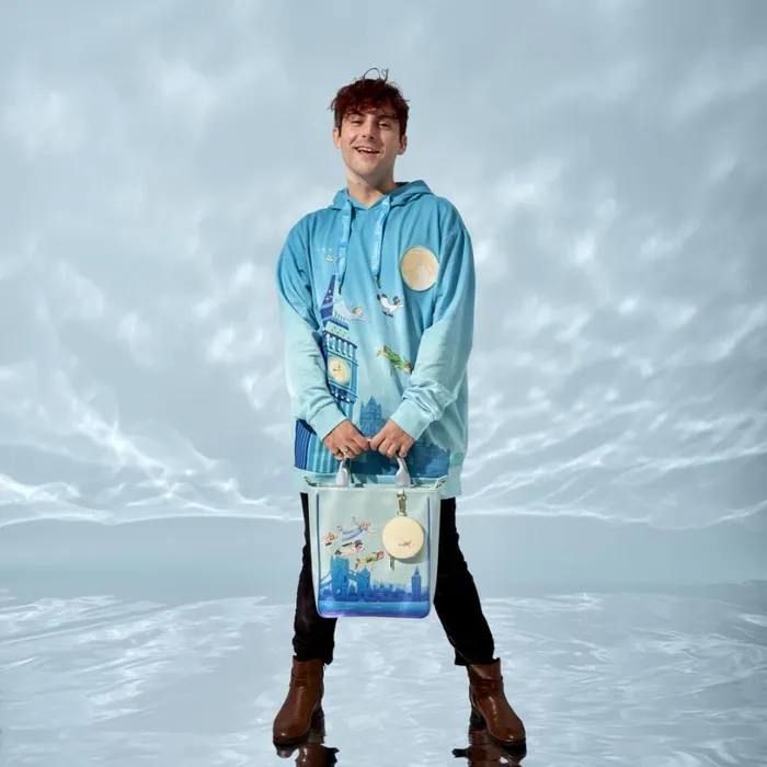 Peter Pan You Can Fly Glow Tote Bag With Coin Bag Unisex Loungefly Bags and Wallets Peter Pan You Can Fly Glow Tote Bag With Coin Bag Unisex Loungefly Bags and Wallets