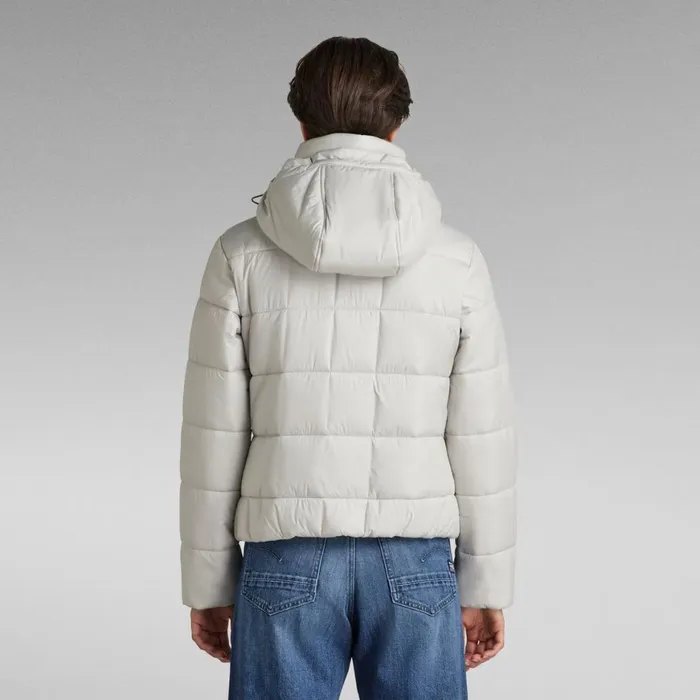 Puffer Jackets Women GStar RAW Meefic Hooded Padded Jacket Cool Grey