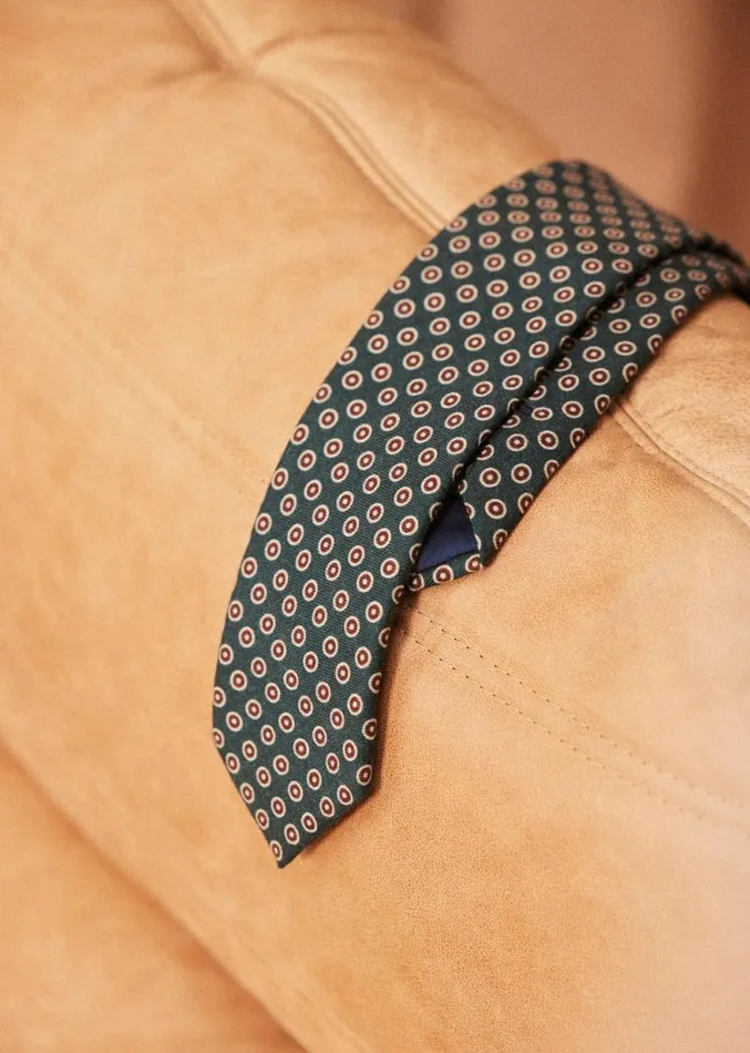 Szane Accessories Mens Fletcher Tie Green Bordeaux