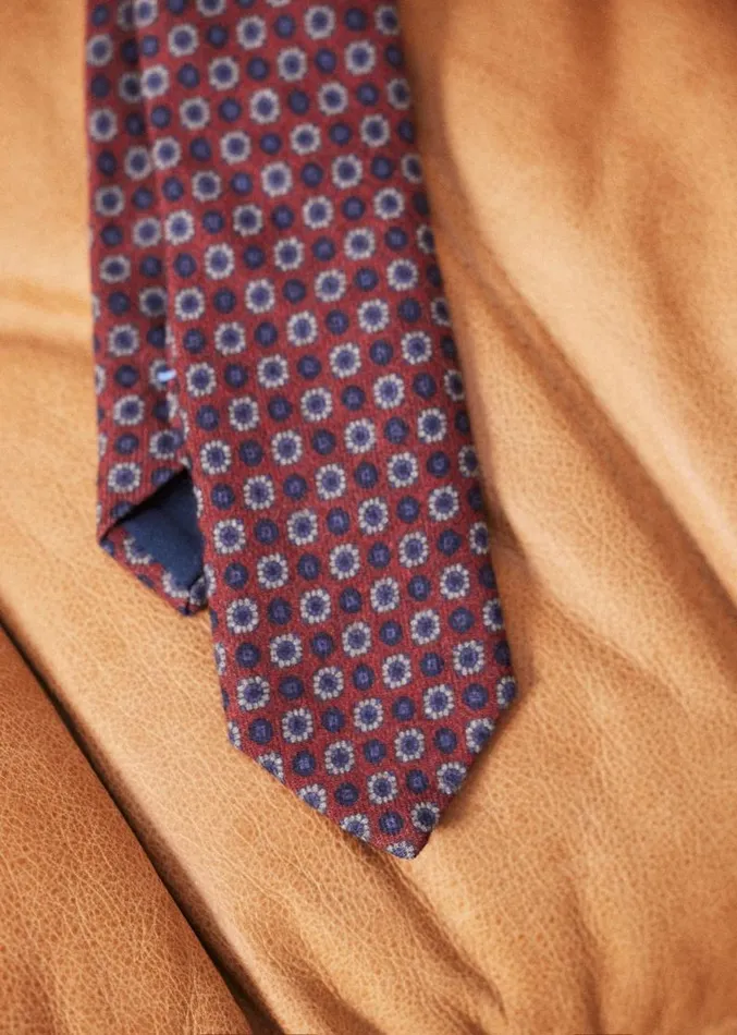 Szane Accessories Mens Fletcher Tie Red Blue Pattern