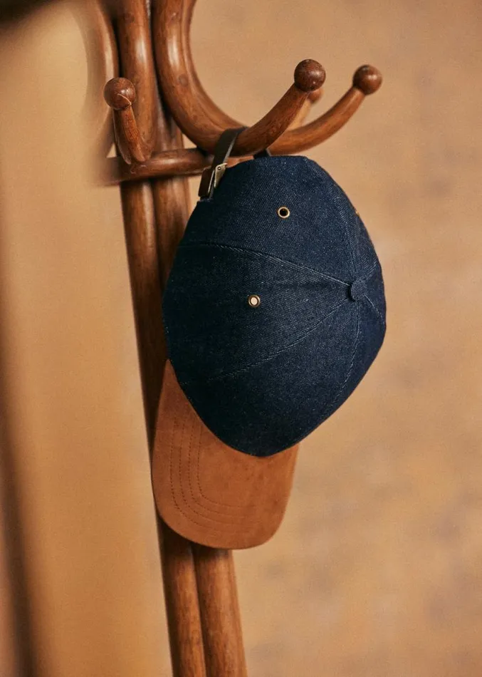 Szane Accessories Mens Scaddle Cap Denim Brut