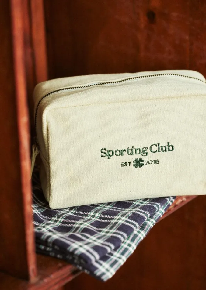 Szane Accessories Mens Sporting Club Totebag and Tote Ecru