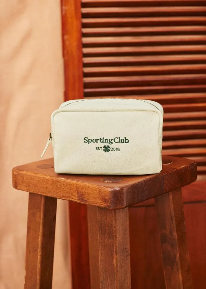 Szane Accessories Mens Sporting Club Totebag and Tote Ecru