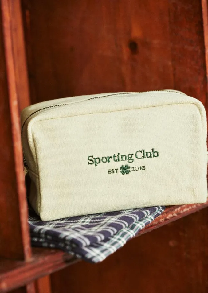 Szane Accessories Mens Sporting Club Totebag and Tote Ecru