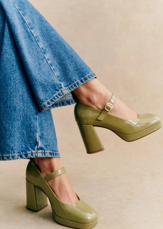 Szane Babies Ballerinas and Pumps Womens Georgia High Babies Polished Pistachio