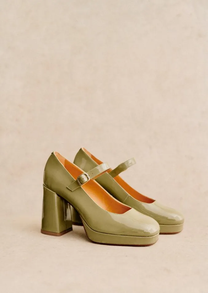 Szane Babies Ballerinas and Pumps Womens Georgia High Babies Polished Pistachio