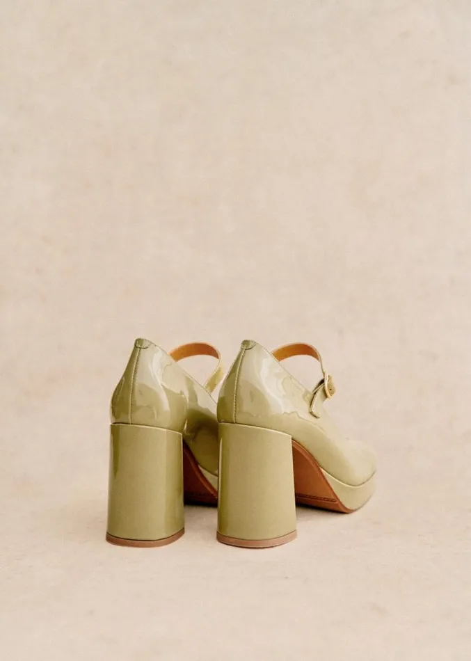Szane Babies Ballerinas and Pumps Womens Georgia High Babies Polished Pistachio