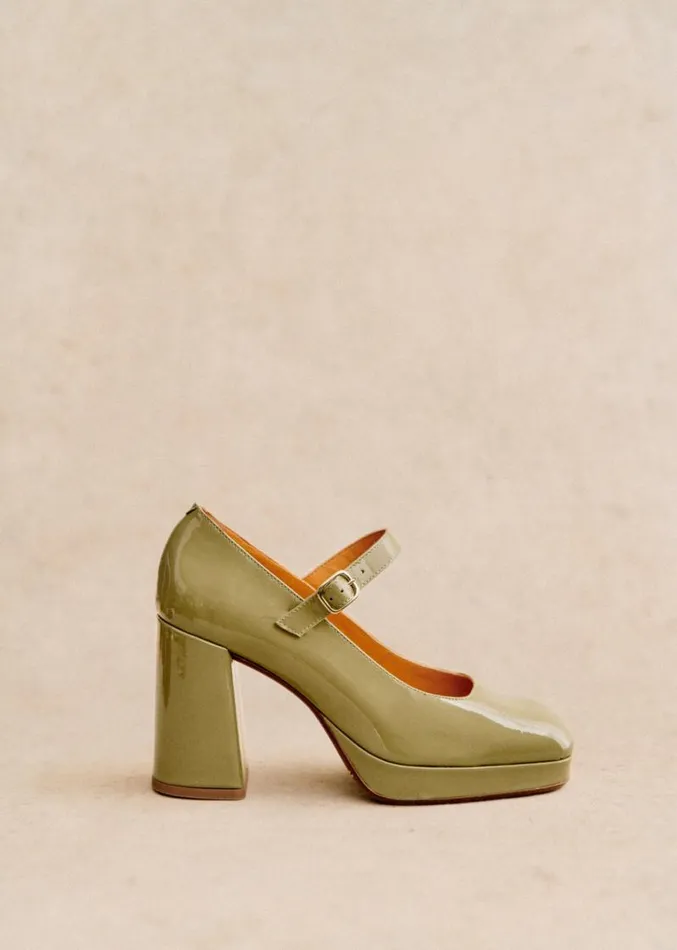 Szane Babies Ballerinas and Pumps Womens Georgia High Babies Polished Pistachio
