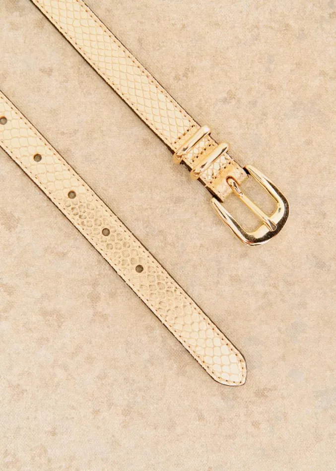 Szane Belts Womens Livie Belt Embossed Gold