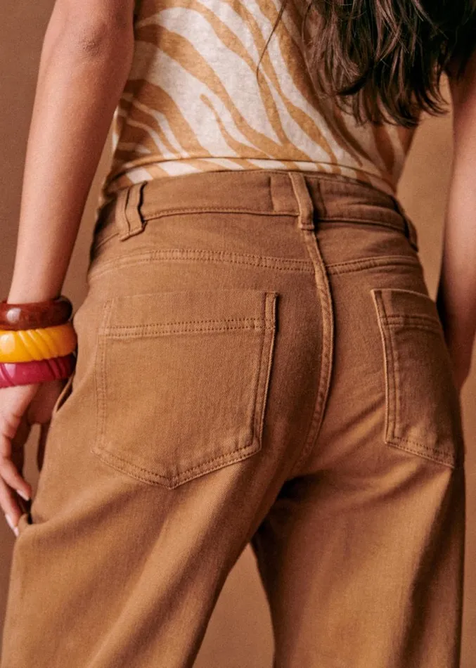 Szane Colored Womens Manu Trousers Coffee