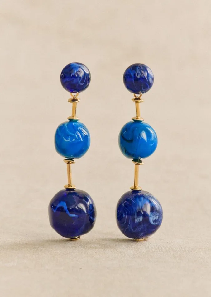 Szane Earrings Womens Cecilia Earrings Ocean Blue