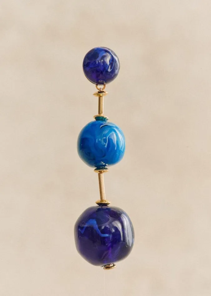 Szane Earrings Womens Cecilia Earrings Ocean Blue