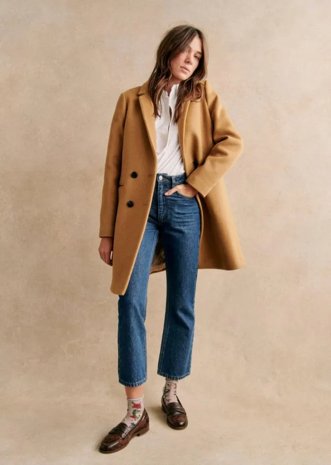 Szane Jackets and Coats Womens Johnson Coat Camel
