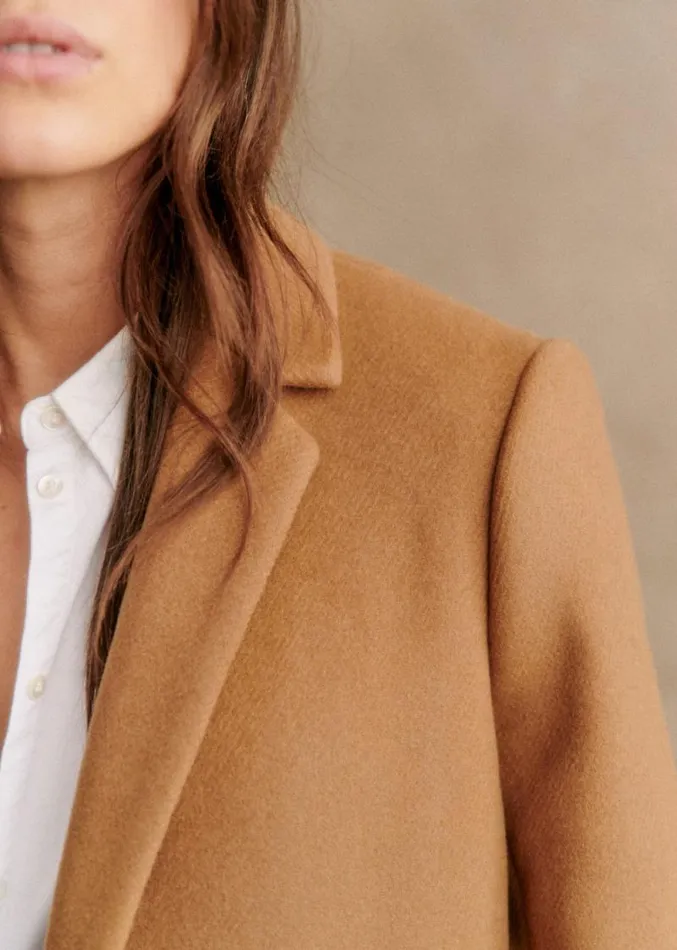 Szane Jackets and Coats Womens Johnson Coat Camel