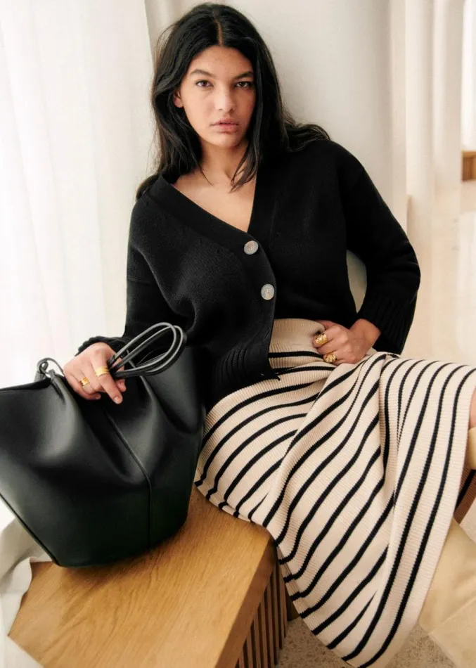 Szane Knitwear Womens Wilson Cardigan Black