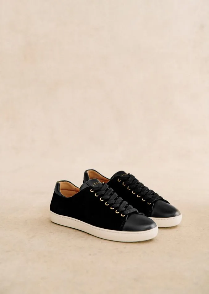 Szane Loafers and Sneakers Womens Jack Trainers Black Bimaterial