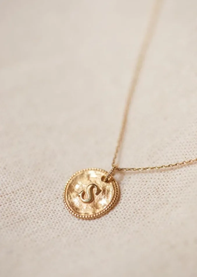 Szane Necklaces Womens Sara Pendant 9carat Gold 8211 Letters Q To Z Letter S