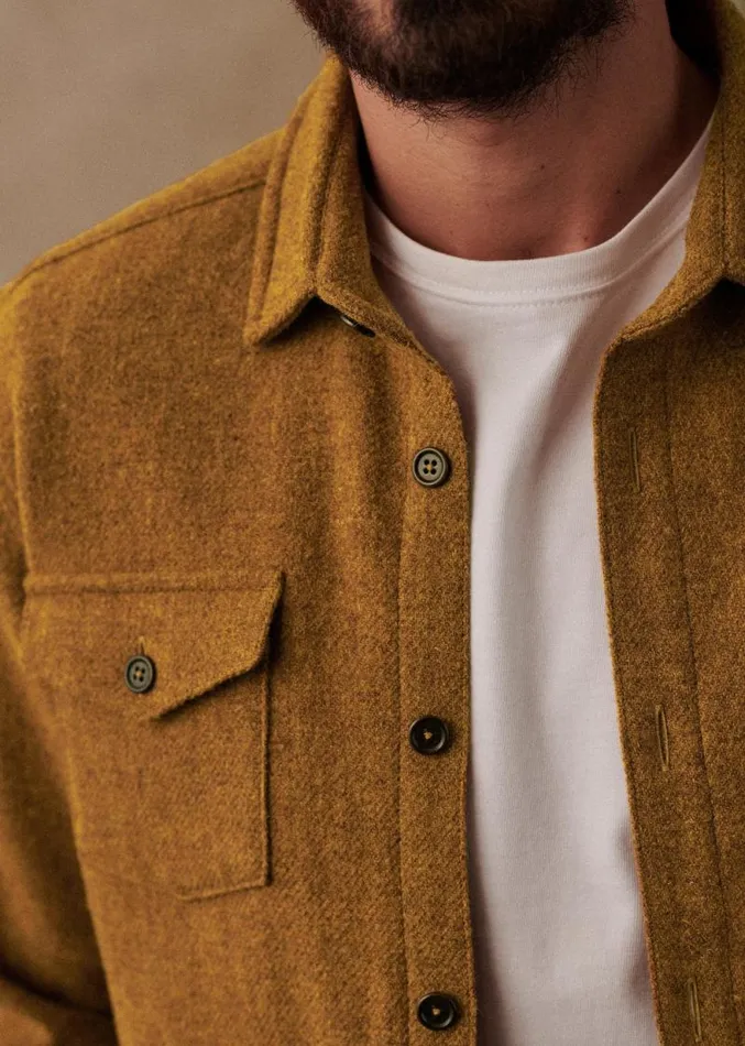 Szane Shirts Mens Ethan Shirt Mustard