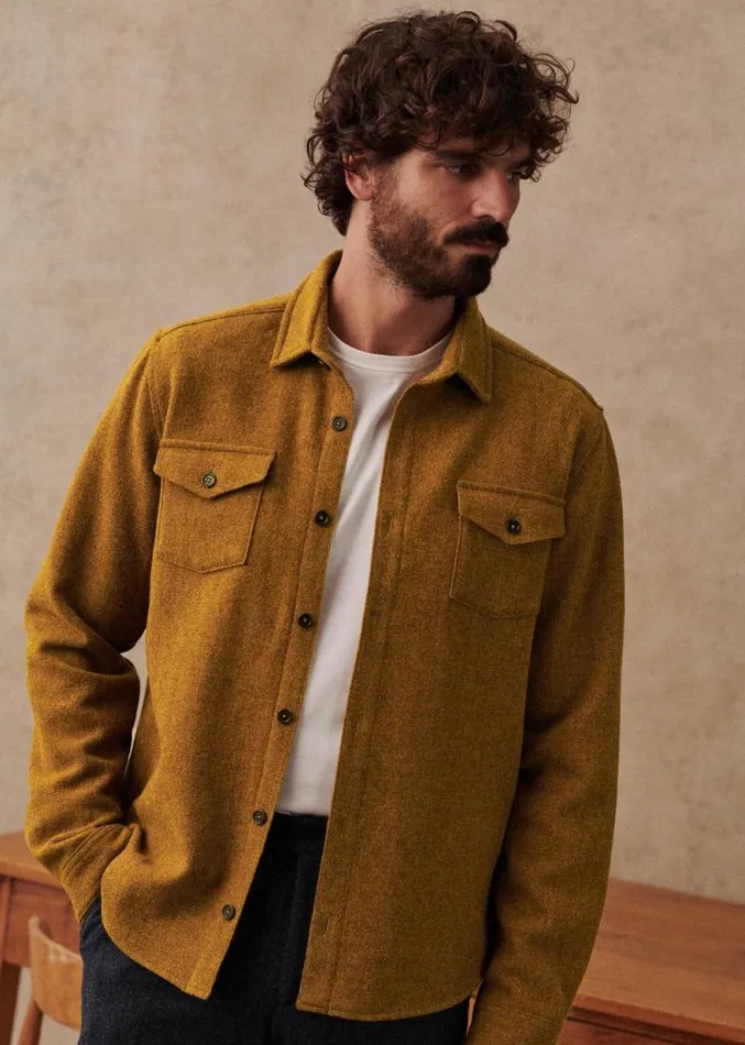 Szane Shirts Mens Ethan Shirt Mustard