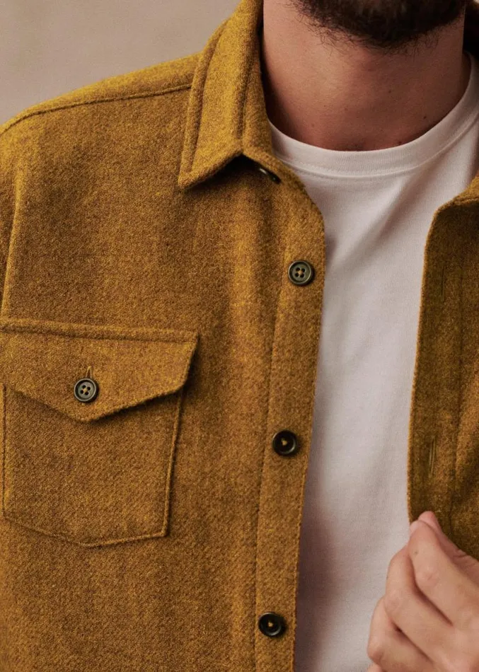 Szane Shirts Mens Ethan Shirt Mustard
