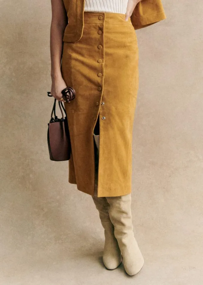 Szane Skirts and Shorts Womens Rosalba Skirt Saffron