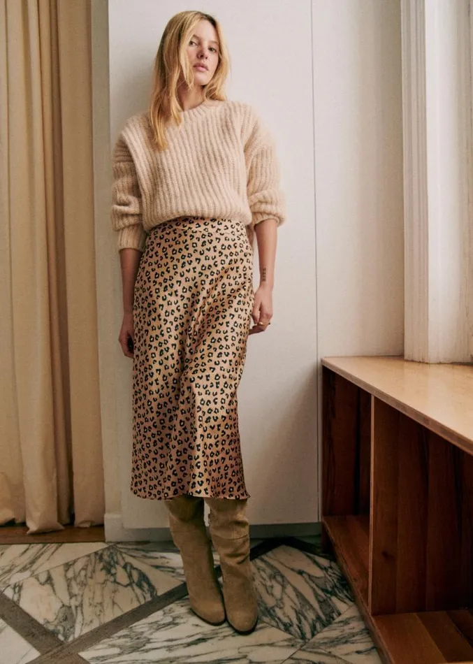 Szane Skirts and Shorts Womens Sandy Skirt Leopard