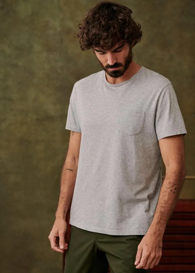 Szane TShirts and Sweatshirts Mens Sonny Tshirt Mottled Grey