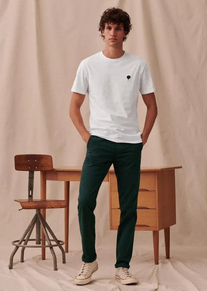 Szane Trousers Mens Tom Chinos Pine Green