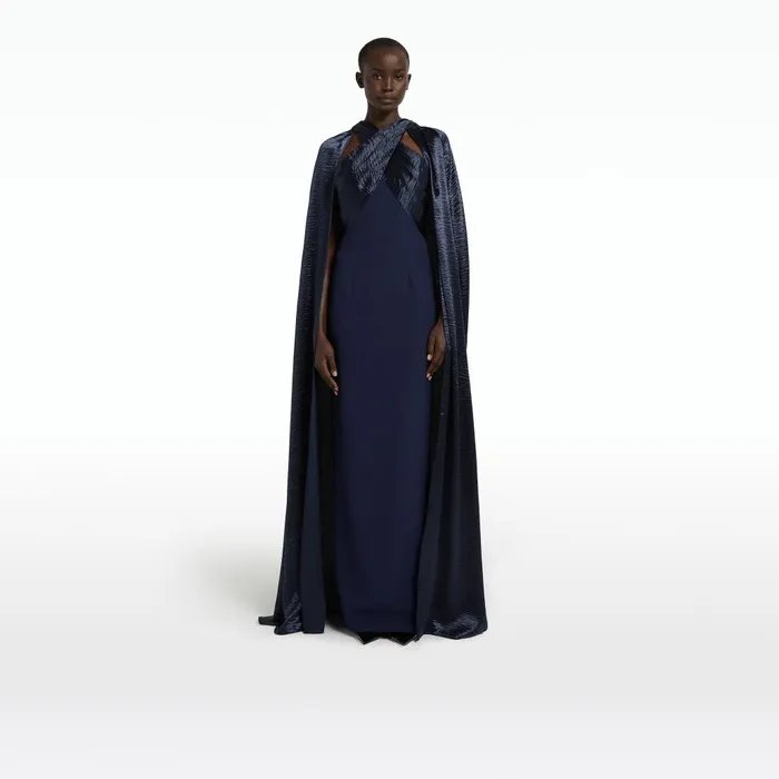 Safiyaa Alara Maritime Long Dress Women Dresses