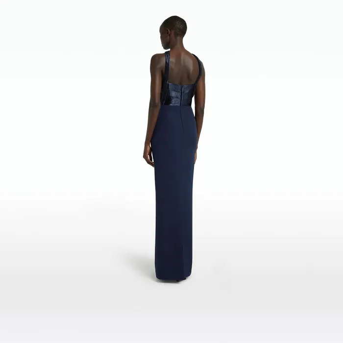 Safiyaa Alara Maritime Long Dress Women Dresses