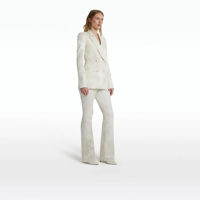 Safiyaa Alexa Ivory Trousers Women Trousers