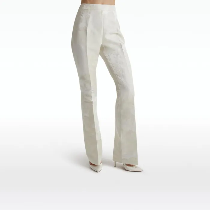 Safiyaa Alexa Ivory Trousers Women Trousers