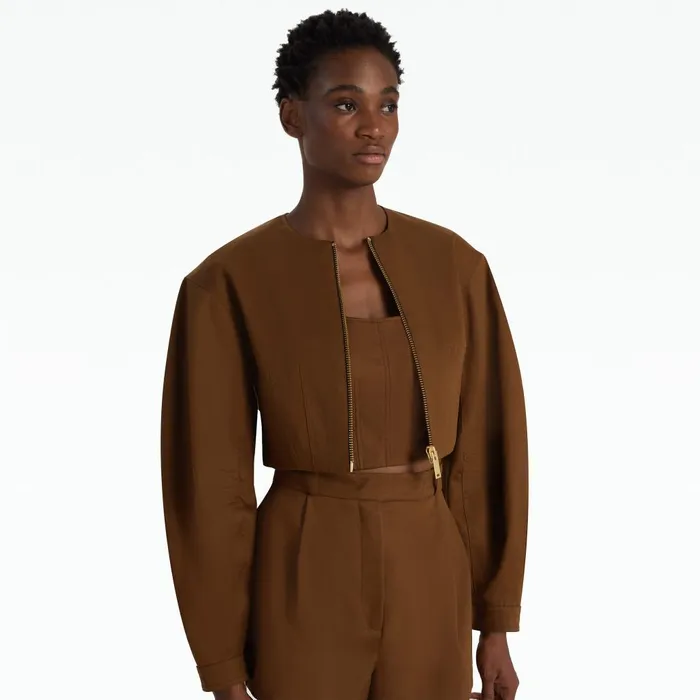 Safiyaa Amare Deep Brown Jacket Women Jackets and Coats