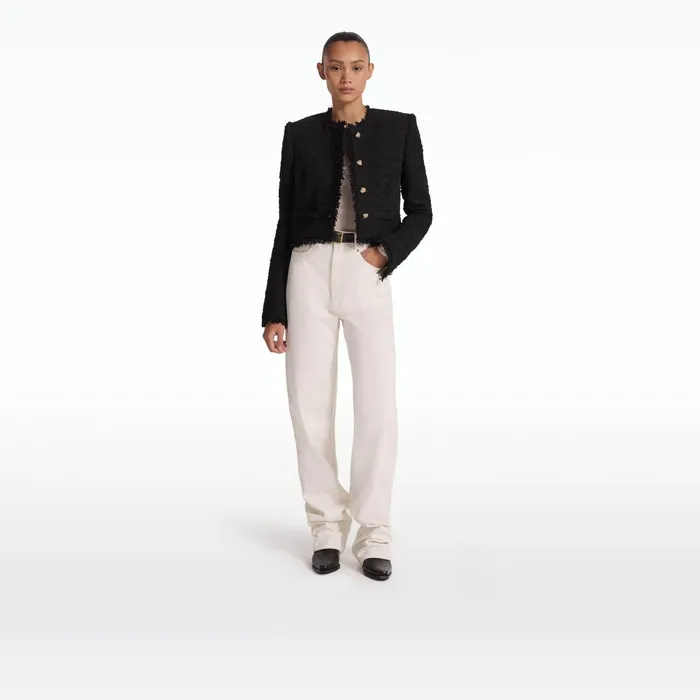 Safiyaa Amelia Black Jacket Women Jackets and Coats