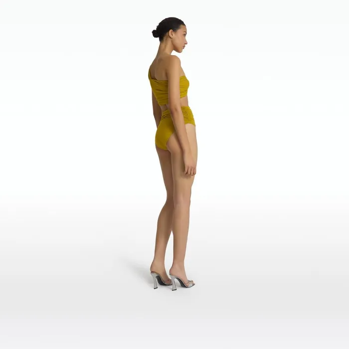 Safiyaa Ariella Chartreuse Bikini Bottom Women Swimwear